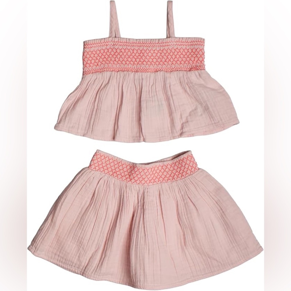 Baby GAP Toddler Crinkle Gauze Smocked Outfit Set - Like New - Size 3 year